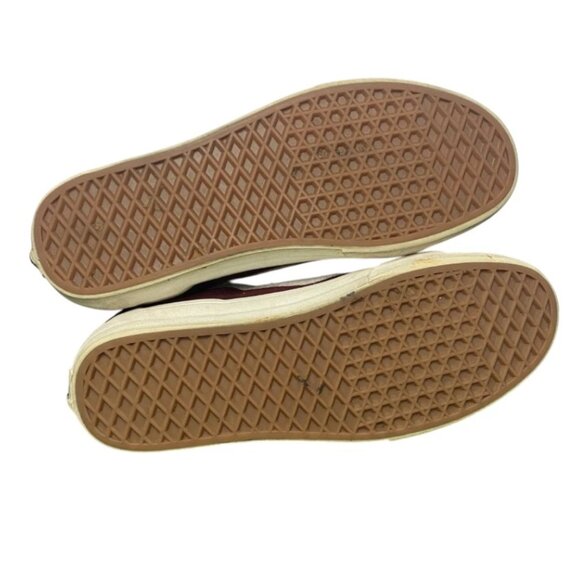 Vans Sk8 Hi Skate High Burgundy Red Athletic Sneakers Shoes Sz 8.5 Custom Paint - Picture 6 of 7